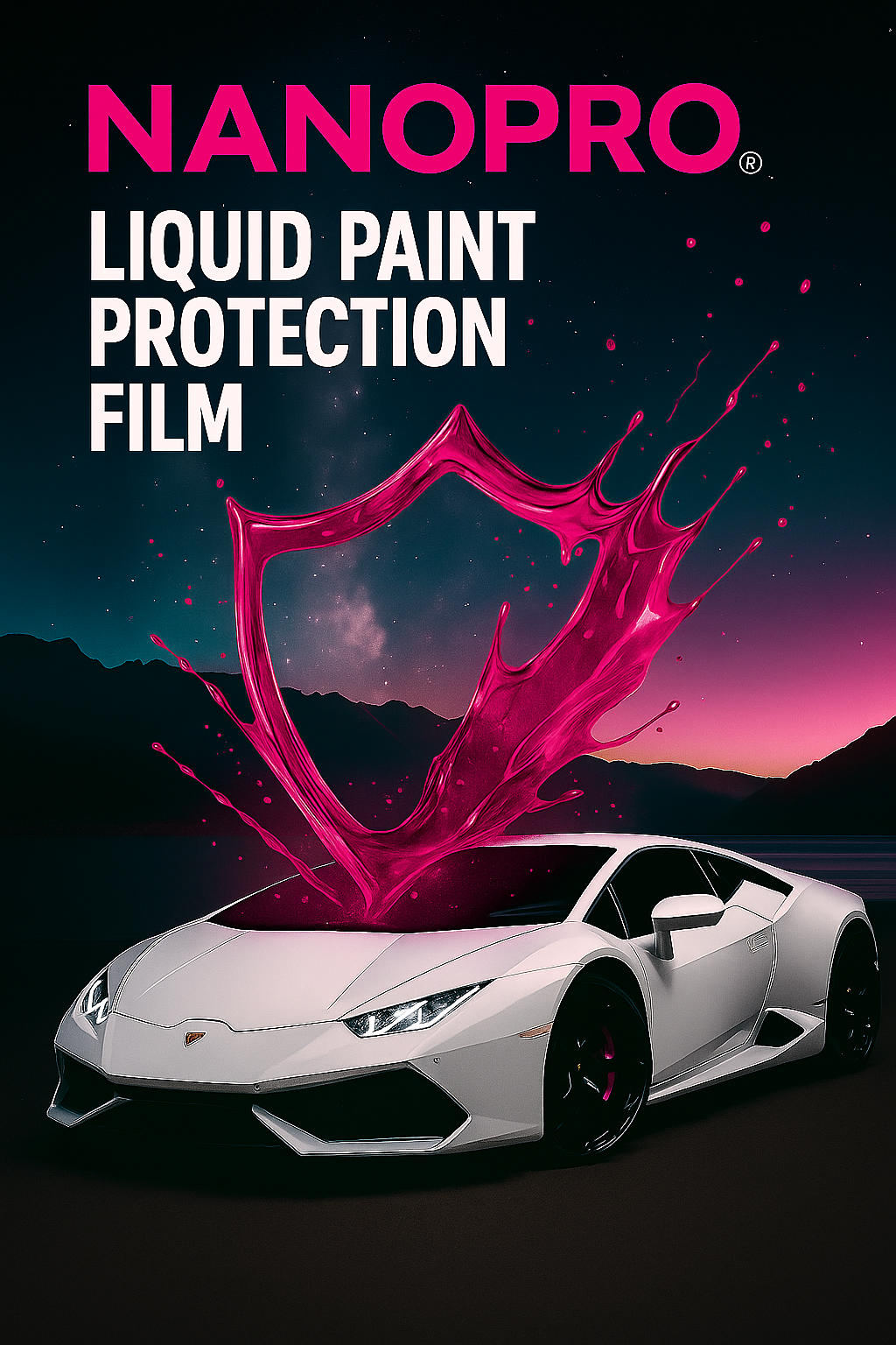 NanoPro Liquid Paint Protection Film splash